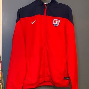US Soccer authentic training zip up top
